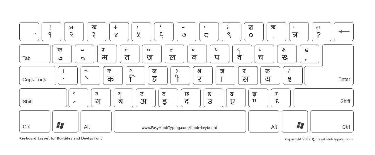 Delys Font keyboard in a white mode. Best layout for printing as it consume less ink.